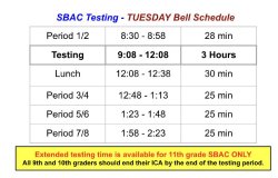 SBAC Bell Schedule